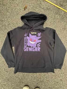 Vintage Y2K Pokemon Gengar Hoodie with purple Gengar graphic
